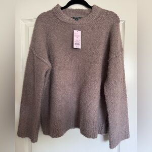 NWT Wild Fable Fuzzy Taupe Sweater Sz M